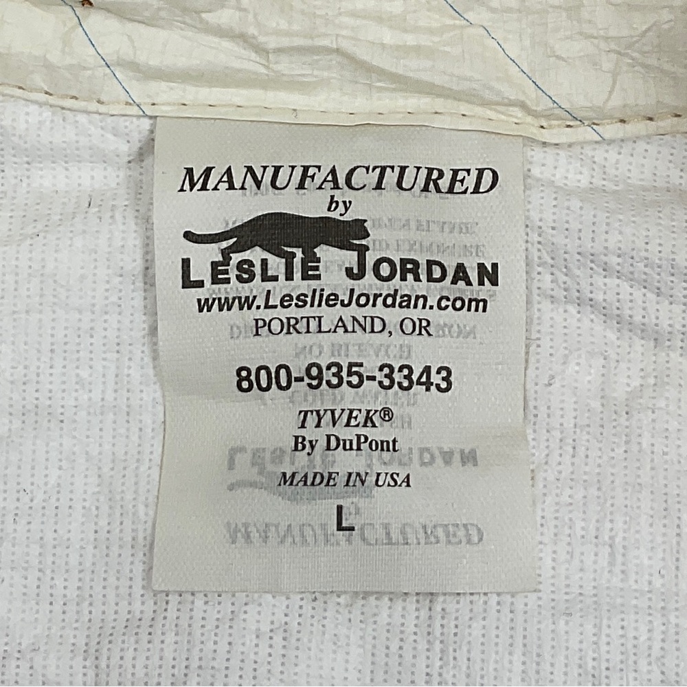 Tyvec RARE Y2K Vintage Leslie Jordan Map Jacket Collector’s Item Kurt Cobain L - Picture 9 of 16